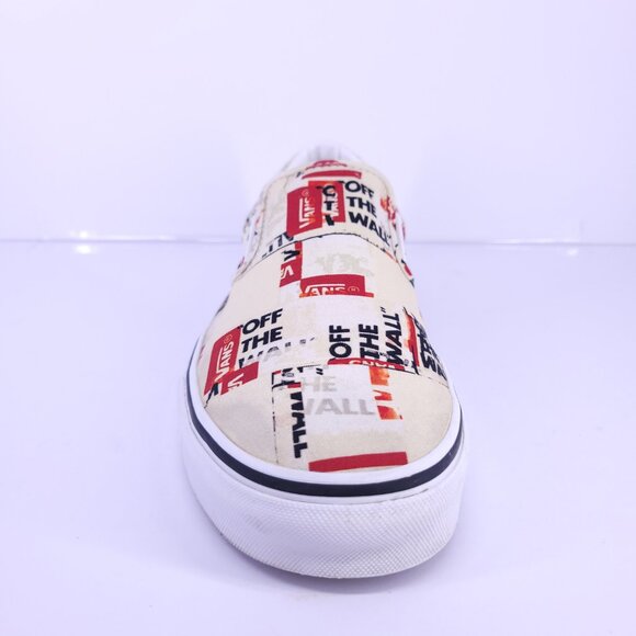 Vans Classic Slip-On Off The Wall Logo Print Shoes Mens 10.5 / Womens 12 - Picture 2 of 11
